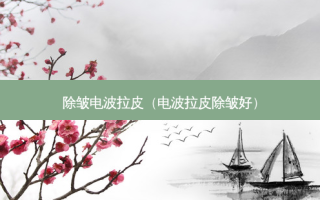 除皱电波拉皮（电波拉皮除皱好）