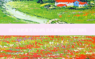 洗牙能把黄牙洗白吗 洗牙龈和洗牙有区别吗