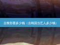 去整形要多少钱（去韩国当艺人多少钱）