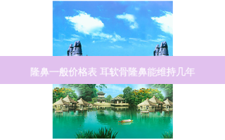 隆鼻一般价格表 耳软骨隆鼻能维持几年