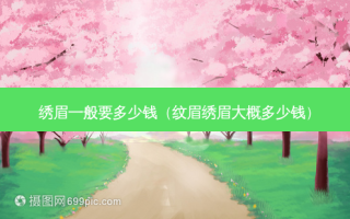 绣眉一般要多少钱（纹眉绣眉大概多少钱）