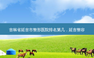 吉林省延吉市整形医院排名第几，延吉整容
