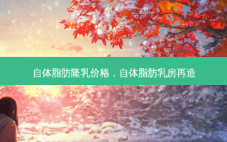 自体脂肪隆乳价格，自体脂肪 *** 再造
