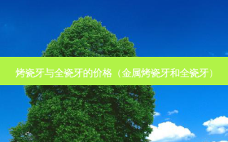 烤瓷牙与全瓷牙的价格（金属烤瓷牙和全瓷牙）