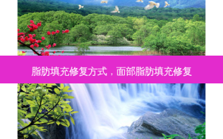 脂肪填充修复方式，面部脂肪填充修复