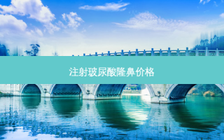 注射玻尿酸隆鼻价格