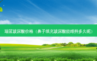 瑞蓝玻尿酸价格（鼻子填充玻尿酸能维持多久呢）
