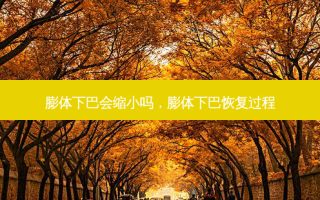 膨体下巴会缩小吗，膨体下巴恢复过程