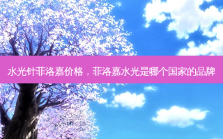 水光针菲洛嘉价格，菲洛嘉水光是哪个国家的品牌