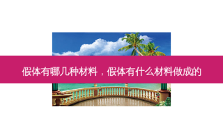假体有哪几种材料，假体有什么材料做成的