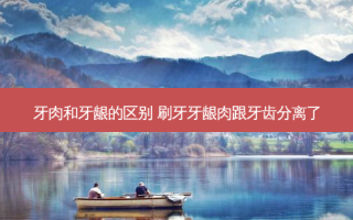 牙肉和牙龈的区别 刷牙牙龈肉跟牙齿分离了
