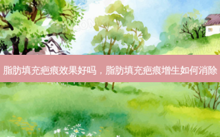 脂肪填充疤痕效果好吗，脂肪填充疤痕增生如何消除