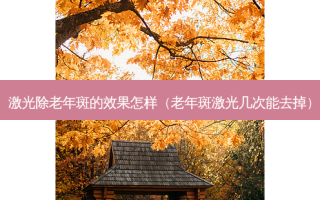 激光除老年斑的效果怎样（老年斑激光几次能去掉）