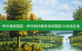 呼市整形医院，呼市好的整形美容医院38活动京美