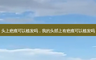 头上疤痕可以植发吗，我的头部上有疤痕可以植发吗