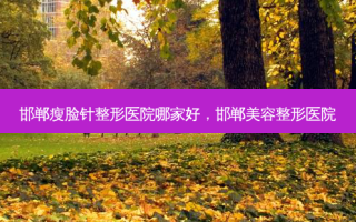 邯郸瘦脸针整形医院哪家好，邯郸美容整形医院