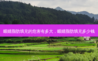 眼睛脂肪填充的危害有多大，眼睛脂肪填充多少钱