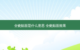 全瓷贴面是什么意思 全瓷贴面效果