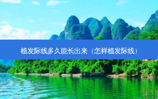 植发际线多久能长出来（怎样植发际线）