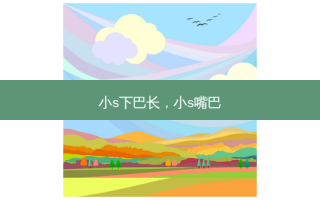 小s下巴长，小s嘴巴