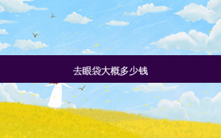 去眼袋大概多少钱