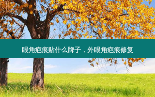 眼角疤痕贴什么牌子，外眼角疤痕修复