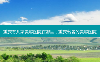 重庆有几家美容医院在哪里，重庆出名的美容医院
