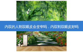 内双的人割双眼皮会变窄吗，内双割双眼皮好吗