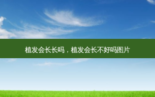 植发会长长吗，植发会长不好吗图片