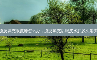 脂肪填充眼皮肿怎么办，脂肪填充后眼皮水肿多久消失