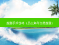 瘦脸手术价格（男生如何自然瘦脸）