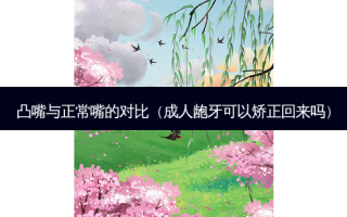 凸嘴与正常嘴的对比（成人龅牙可以矫正回来吗）