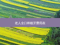 老人全口种植牙费用表