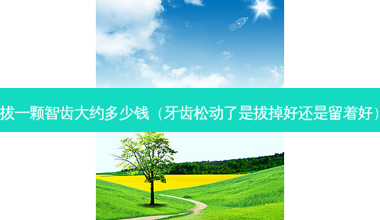 拔一颗智齿大约多少钱(牙齿松动了是拔掉好还是留着好)-第1张图片-容颜志 - 专注变美资讯 拔一颗智齿大约多少钱(牙齿松动了是拔掉好还是留着好)-第1张图片-容颜志 - 专注变美资讯