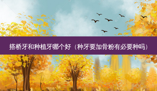 搭桥牙和种植牙哪个好(种牙要加骨粉有必要种吗)-第1张图片-容颜志 - 专注变美资讯 搭桥牙和种植牙哪个好(种牙要加骨粉有必要种吗)-第1张图片-容颜志 - 专注变美资讯
