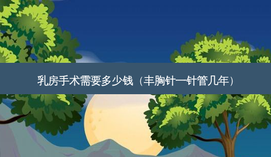  *** 手术需要多少钱（丰胸针一针管几年）-第1张图片-容颜志 - 专注变美资讯