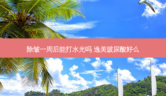 除皱一周后能打水光吗 逸美玻尿酸好么-第1张图片-容颜志 - 专注变美资讯 除皱一周后能打水光吗 逸美玻尿酸好么-第1张图片-容颜志 - 专注变美资讯