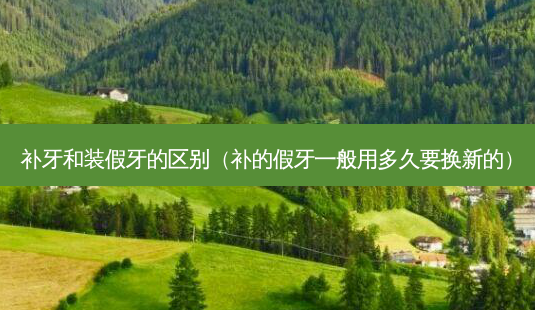 补牙和装假牙的区别(补的假牙一般用多久要换新的)-第1张图片-容颜志 - 专注变美资讯 补牙和装假牙的区别(补的假牙一般用多久要换新的)-第1张图片-容颜志 - 专注变美资讯