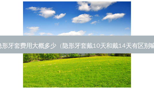 隐形牙套费用大概多少(隐形牙套戴10天和戴14天有区别嘛)-第1张图片-容颜志 - 专注变美资讯 隐形牙套费用大概多少(隐形牙套戴10天和戴14天有区别嘛)-第1张图片-容颜志 - 专注变美资讯