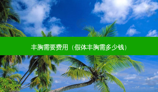 丰胸需要费用(假体丰胸需多少钱)-第1张图片-容颜志 - 专注变美资讯 丰胸需要费用(假体丰胸需多少钱)-第1张图片-容颜志 - 专注变美资讯