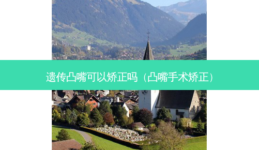 遗传凸嘴可以矫正吗（凸嘴手术矫正）-第1张图片-容颜志 - 专注变美资讯