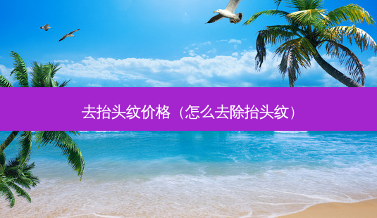 去抬头纹价格（怎么去除抬头纹）-第1张图片-容颜志 - 专注变美资讯