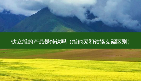 钛立维的产品是纯钛吗（维他灵和钴铬支架区别）-第1张图片-容颜志 - 专注变美资讯