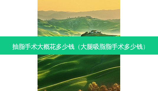 抽脂手术大概花多少钱(大腿吸脂脂手术多少钱)-第1张图片-容颜志 - 专注变美资讯 抽脂手术大概花多少钱(大腿吸脂脂手术多少钱)-第1张图片-容颜志 - 专注变美资讯