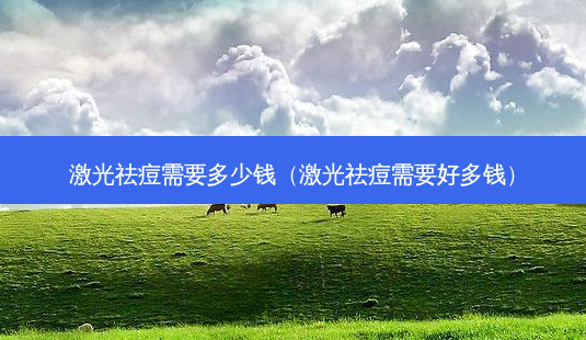 激光祛痘需要多少钱（激光祛痘需要好多钱）-第1张图片-容颜志 - 专注变美资讯