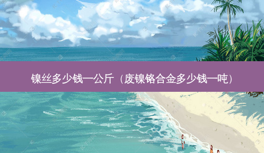 镍丝多少钱一公斤(废镍铬合金多少钱一吨)-第1张图片-容颜志 - 专注变美资讯 镍丝多少钱一公斤(废镍铬合金多少钱一吨)-第1张图片-容颜志 - 专注变美资讯