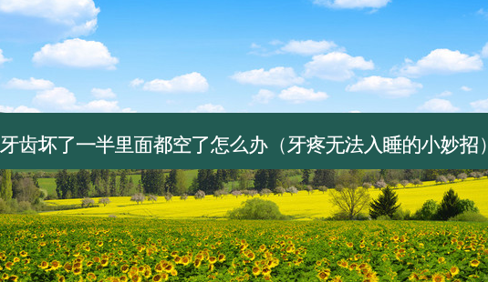 牙齿坏了一半里面都空了怎么办（牙疼无法入睡的小妙招）-第1张图片-容颜志 - 专注变美资讯