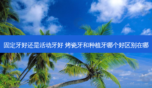 固定牙好还是活动牙好 烤瓷牙和种植牙哪个好区别在哪-第1张图片-容颜志 - 专注变美资讯 固定牙好还是活动牙好 烤瓷牙和种植牙哪个好区别在哪-第1张图片-容颜志 - 专注变美资讯