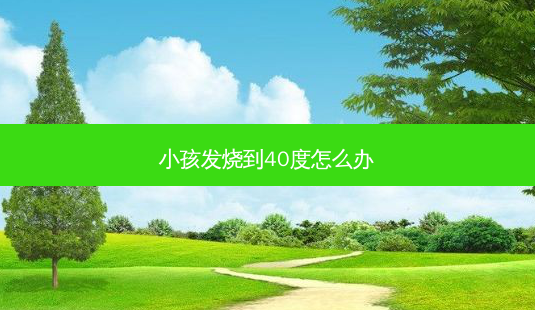 小孩发烧到40度怎么办-第1张图片-容颜志 - 专注变美资讯 小孩发烧到40度怎么办-第1张图片-容颜志 - 专注变美资讯