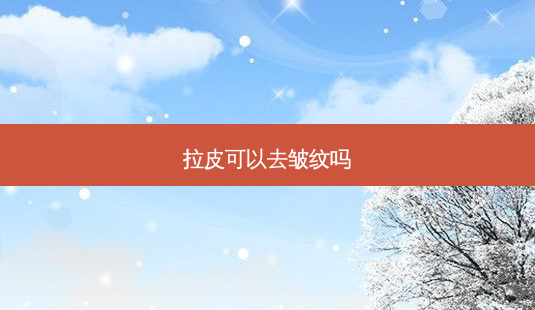 拉皮可以去皱纹吗-第1张图片-容颜志 - 专注变美资讯 拉皮可以去皱纹吗-第1张图片-容颜志 - 专注变美资讯